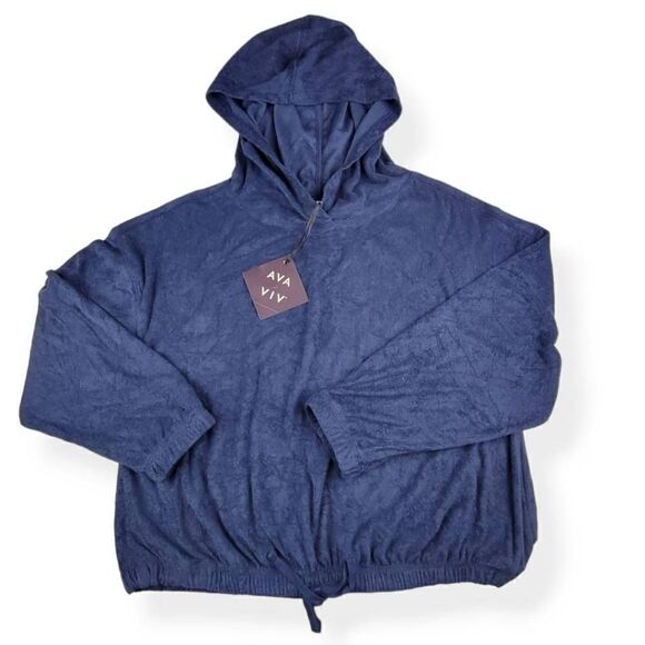 Ava & Viv Terry Cloth Hoodie Size X - Picture 1 of 2